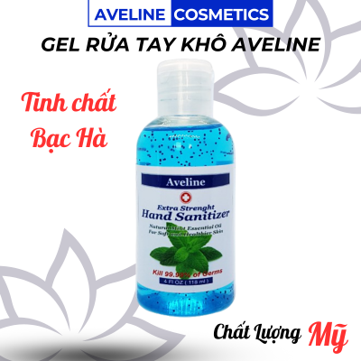 Gel rửa tay khô Aveline - Mỹ ( Tinh chất Bạc Hà )