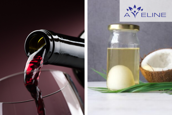 Rượu vang và dầu dừa