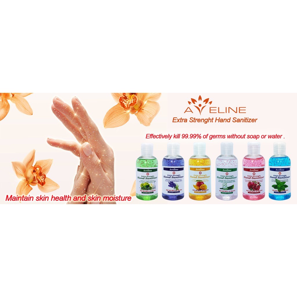 Gel rửa tay khô Aveline - Mỹ ( Tinh chất Xoài )